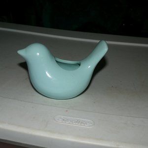 ceramic blue bird planter.